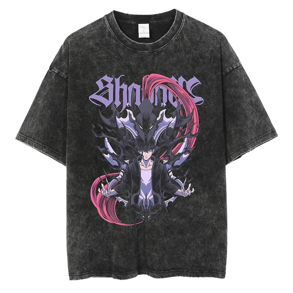Camiseta Oversized Fúria das Sombras, Solo Leveling