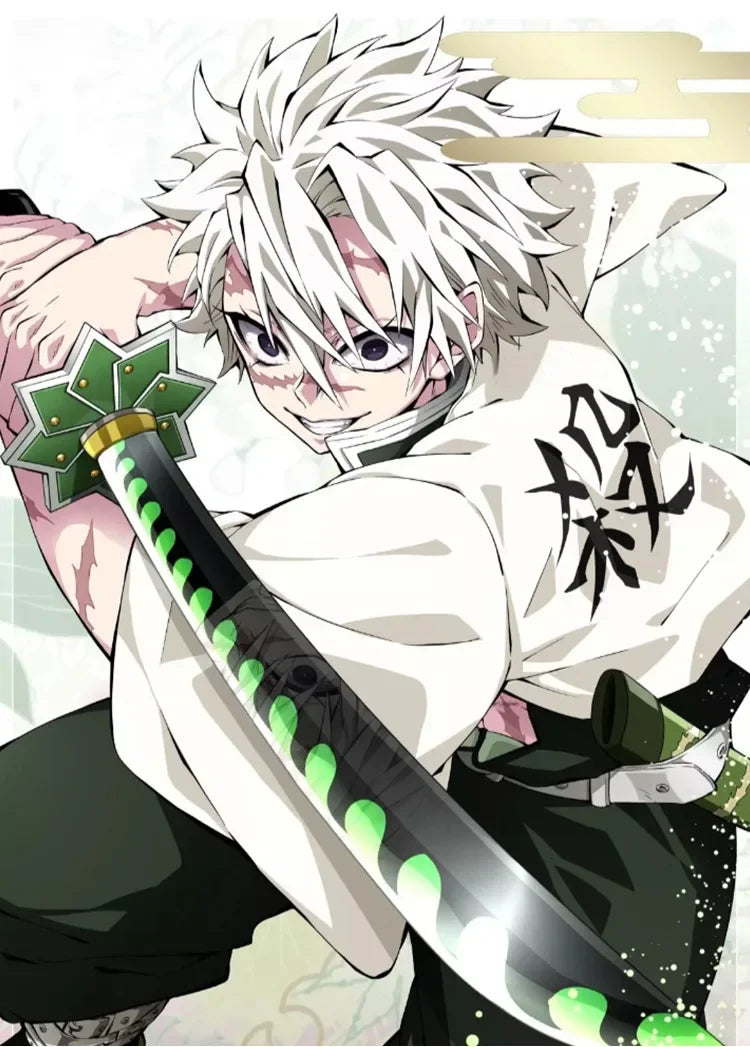 Fantasia Cosplay Adulto e Infantil Sanemi Shinazugawa