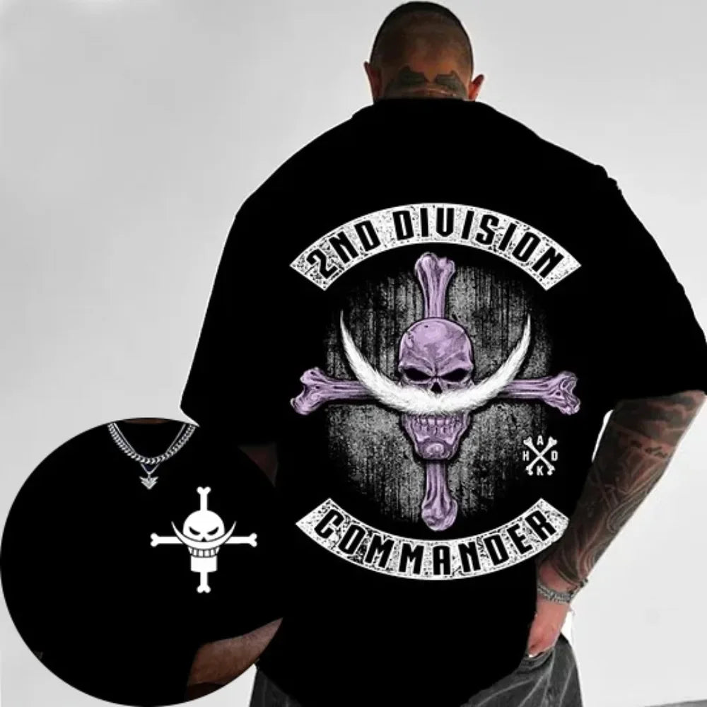 Camiseta Oversized Luffy Mode, Gear 5 Beast