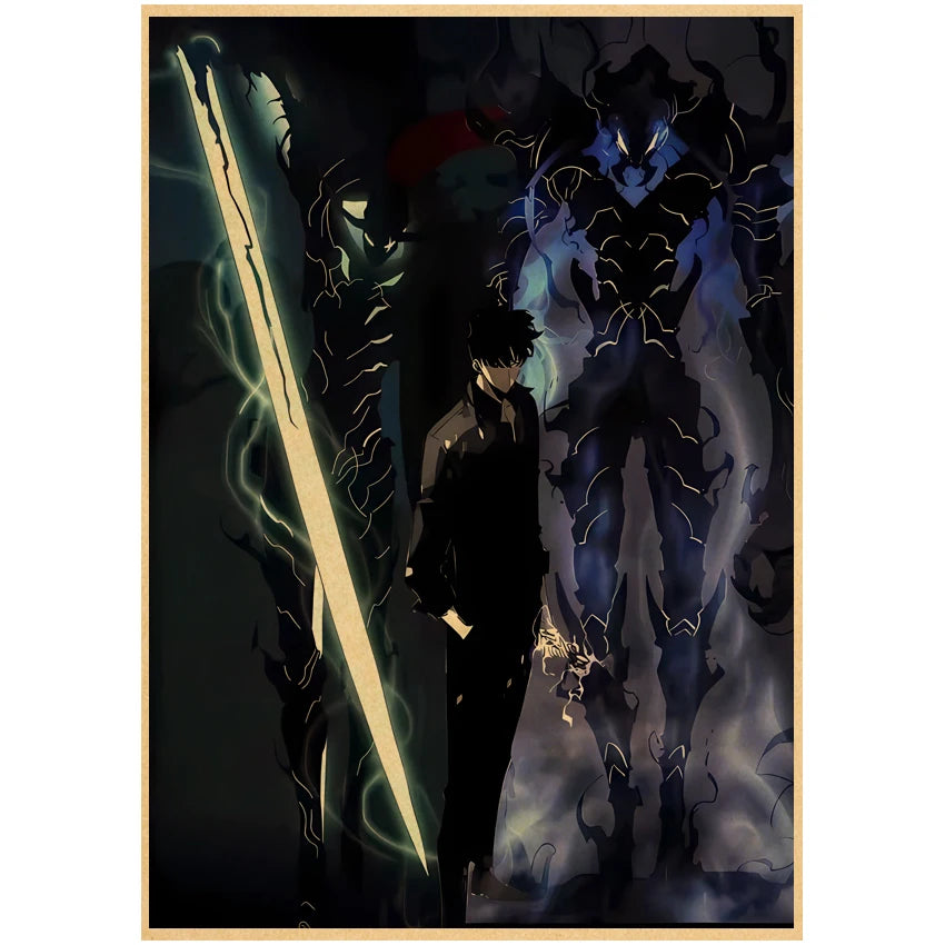 Quadro Retrato da Caçada: Solo Leveling