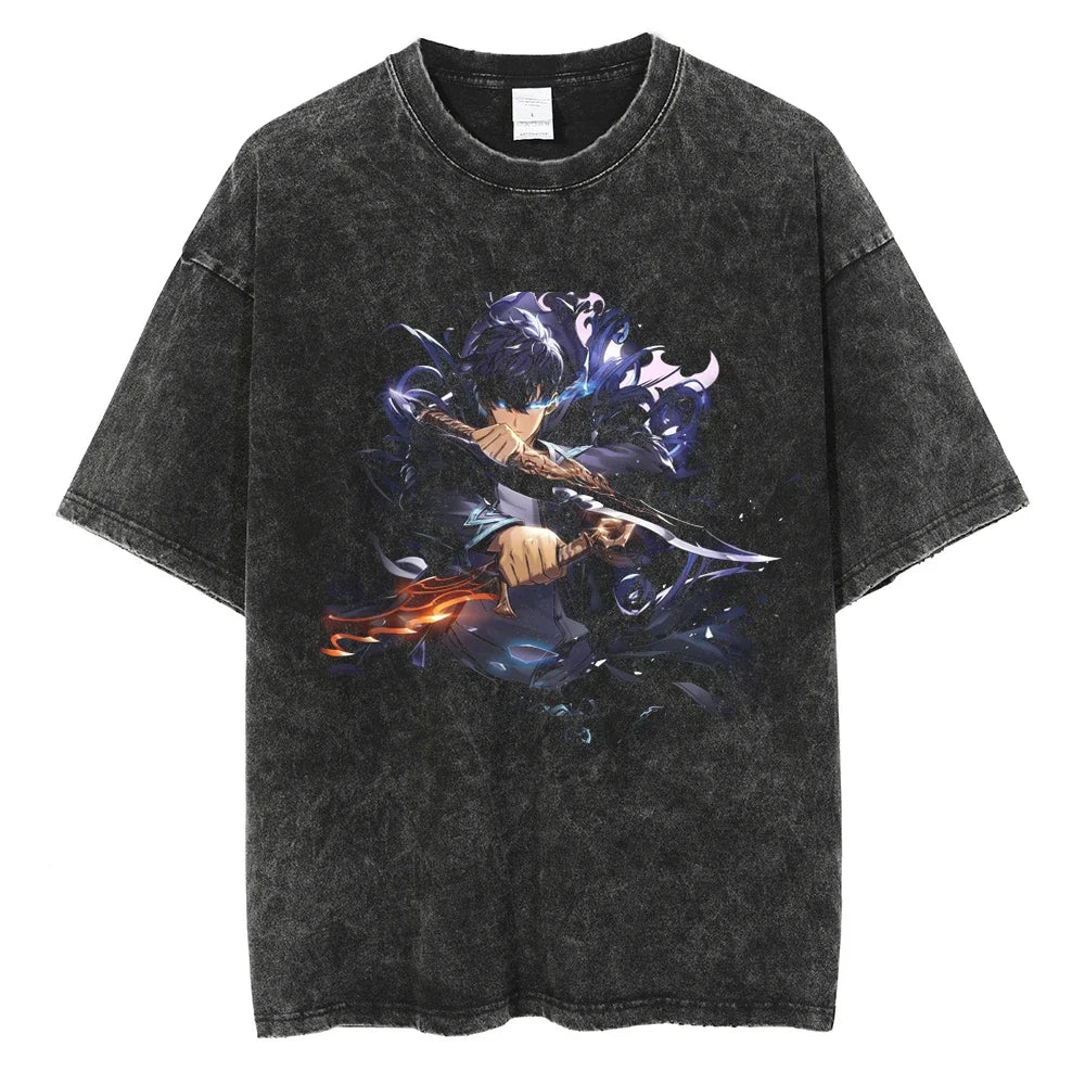 Camiseta Oversized Fúria das Sombras, Solo Leveling