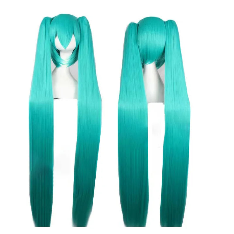 Fantasia Cosplay Adulto e Infantil Hatsune Miku Blue