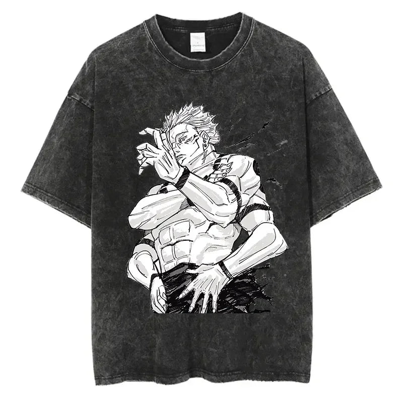 Camiseta Oversized Sukuna Arcaico, Jujutsu Kaisen