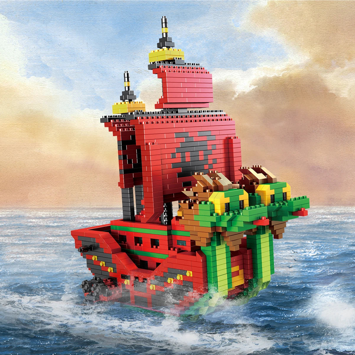 Navios One Piece de Montar, Sunny, Merry, Yuda e Polar Tang