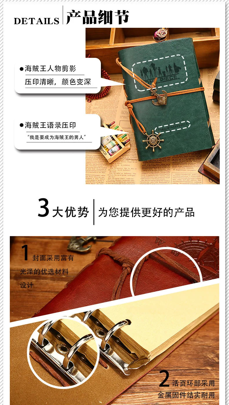 Caderneta Diário Retro Zoro, One Piece