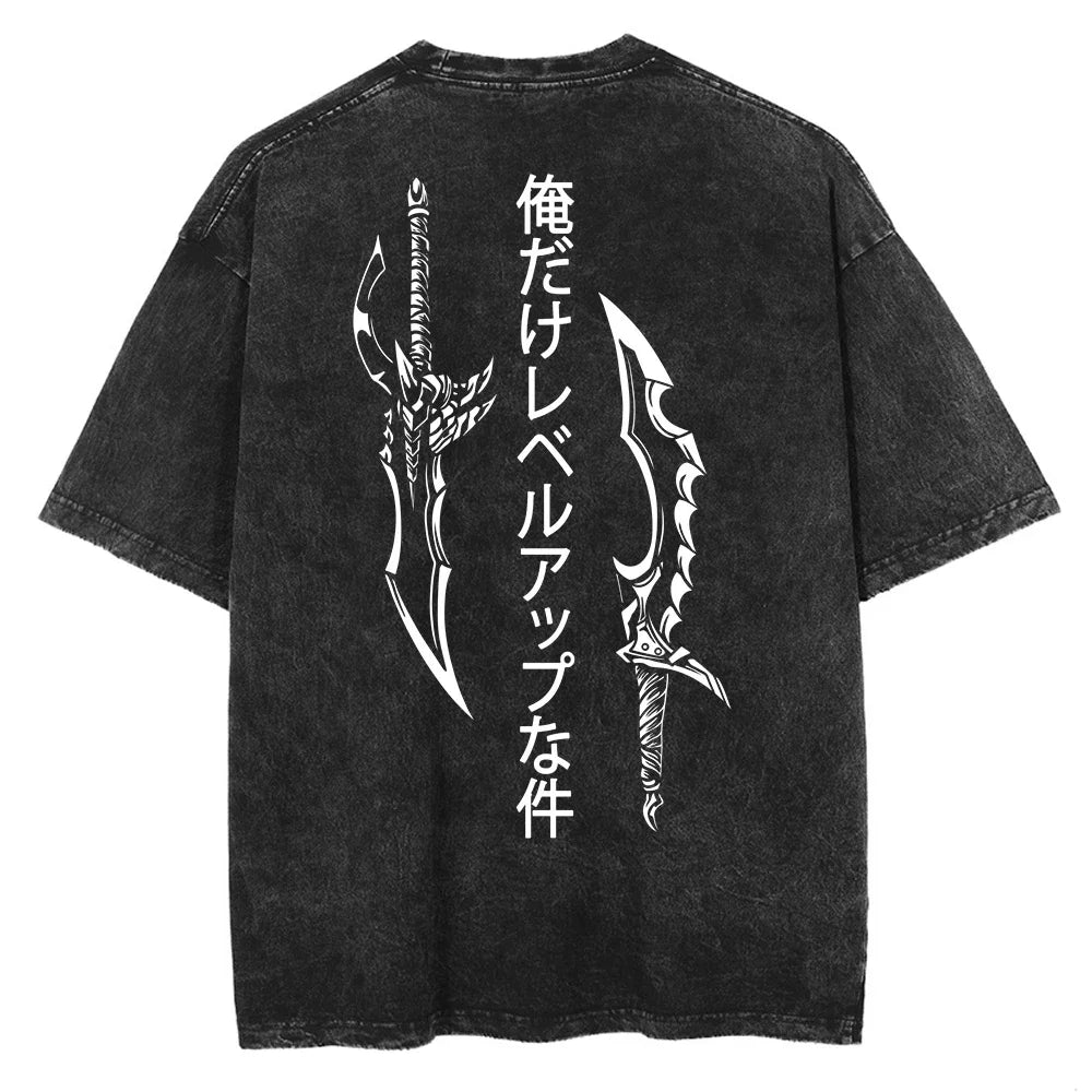 Camiseta Oversized Fúria das Sombras, Solo Leveling