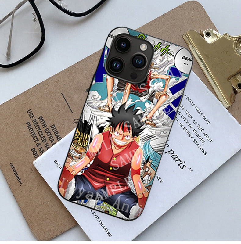 Capinha 3D Luffy Gear 5 vs Clássico (iPhone)