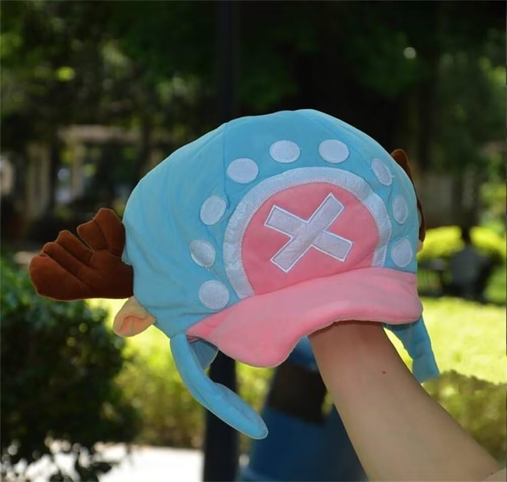 Chapéu Cosplay Tony Tony Chopper Pelúcia, One Piece
