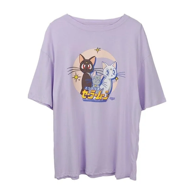 Camiseta Oversized Sailor Cats