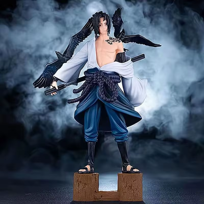 Boneco Sasuke Uchiha, Renascimento das Sombras (27cm)