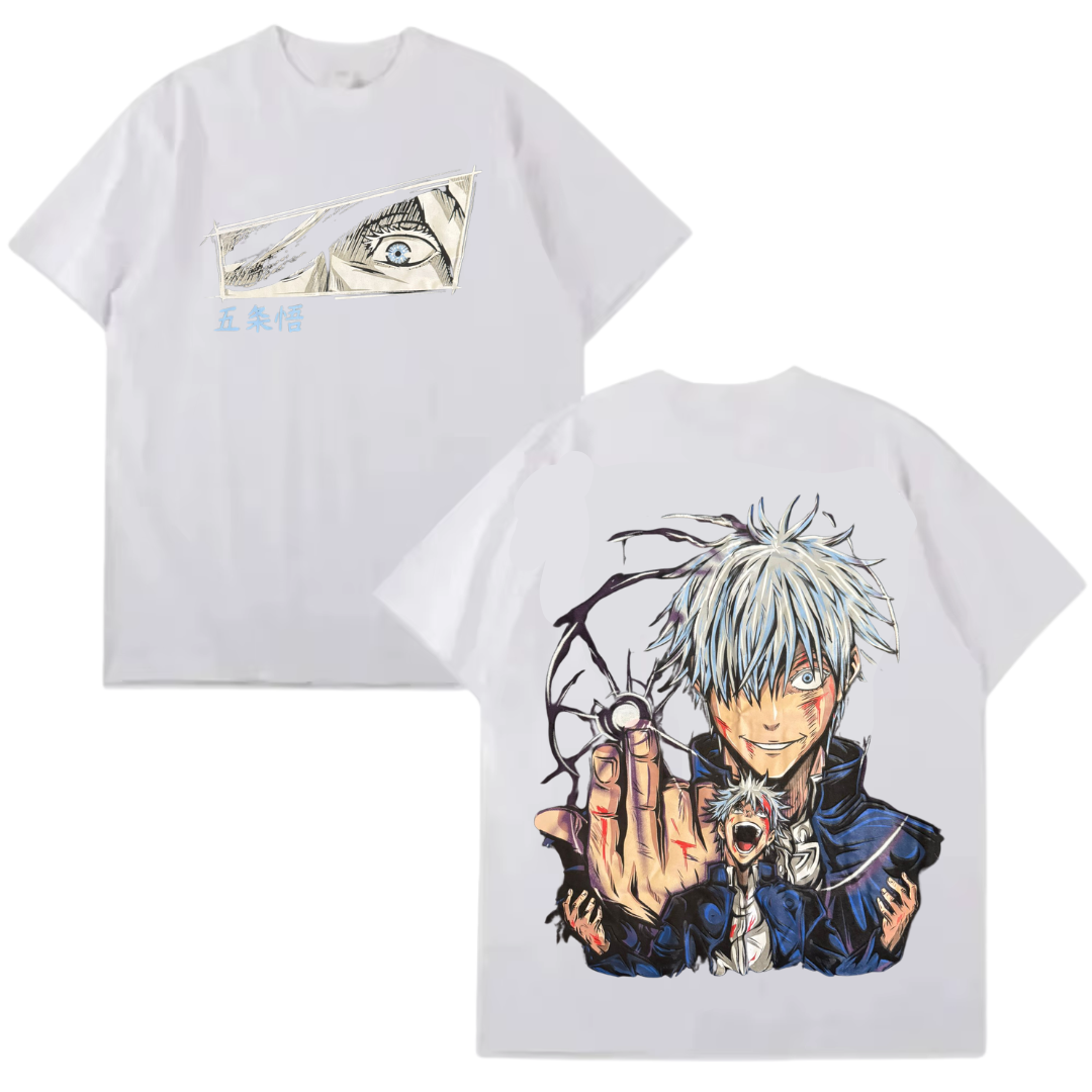 Camiseta Gojo Satoru, Visão Infinita