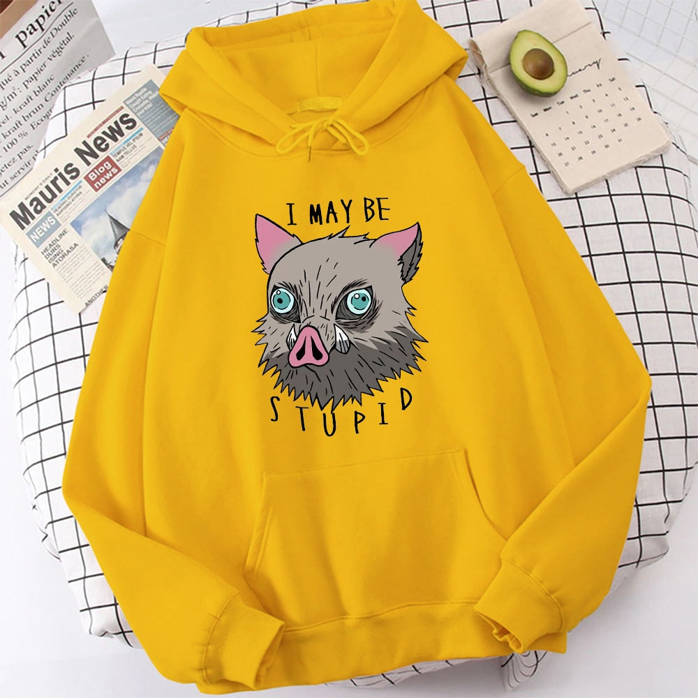 Moletom “I May Be Stupid” - Inosuke