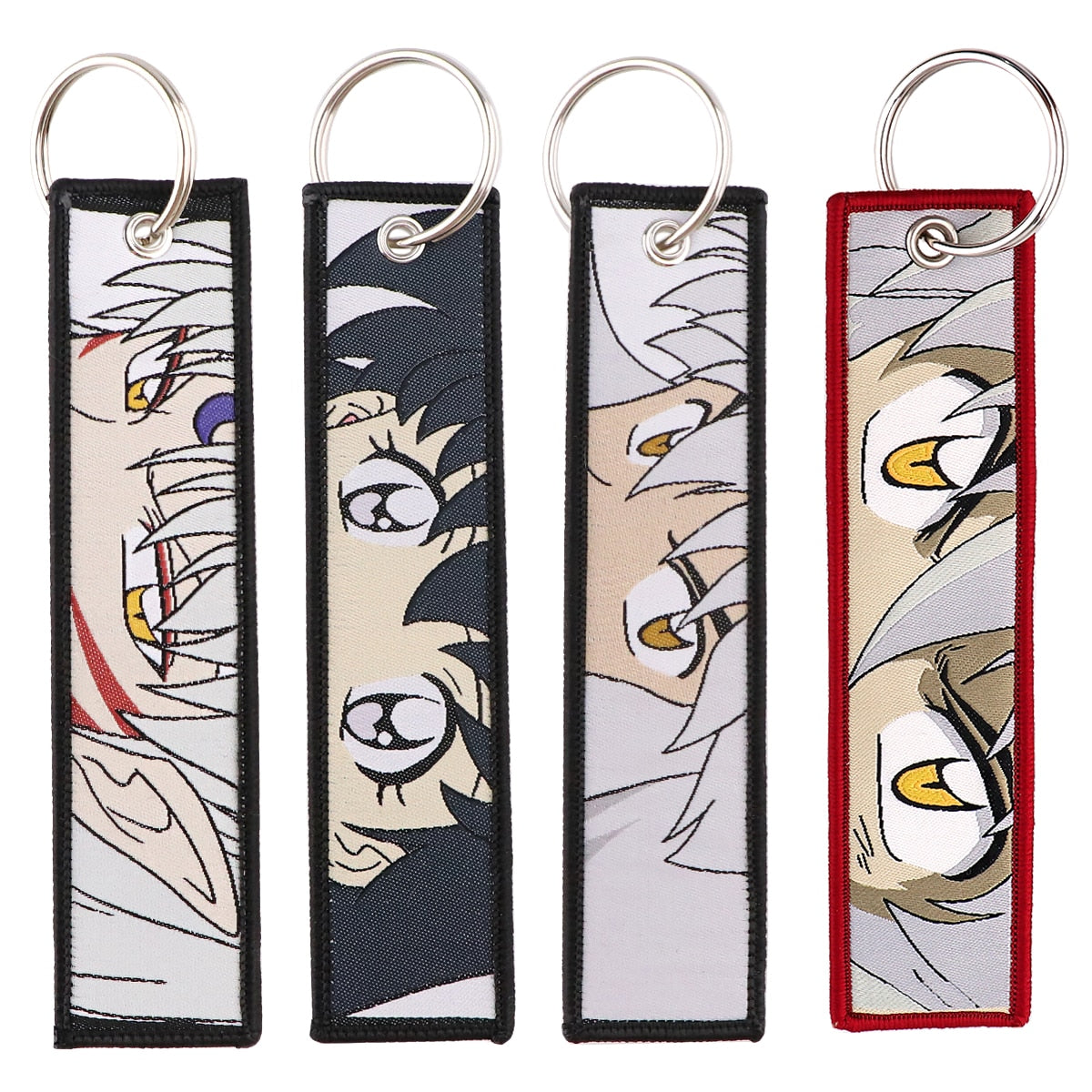 Chaveiro Bordado Inuyasha & Sesshomaru, Dupla Face