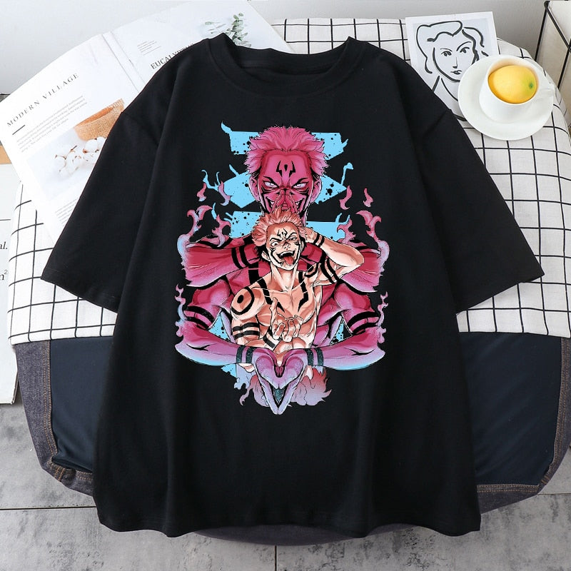 Camisa Sukuna Crimson Aura